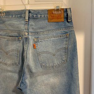 Levi's 517 light wash jeans kick flare